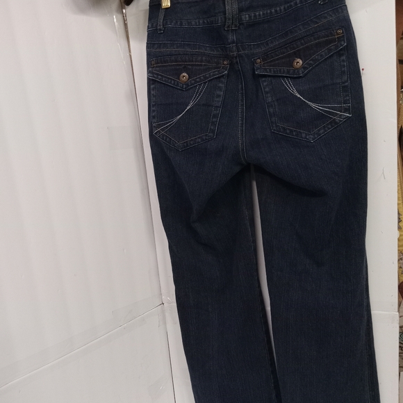 Monroe & Main Jeans Pants Wide Legs Mid Rise Hipster Size 6 Short - Picture 5 of 8